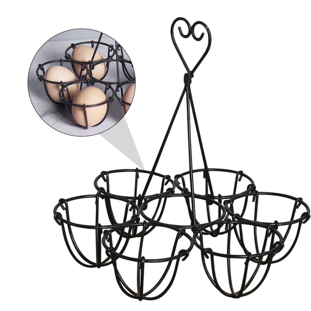 1PC Six Hole Egg Stand Practical Egg Rack for Store Home Kitchen