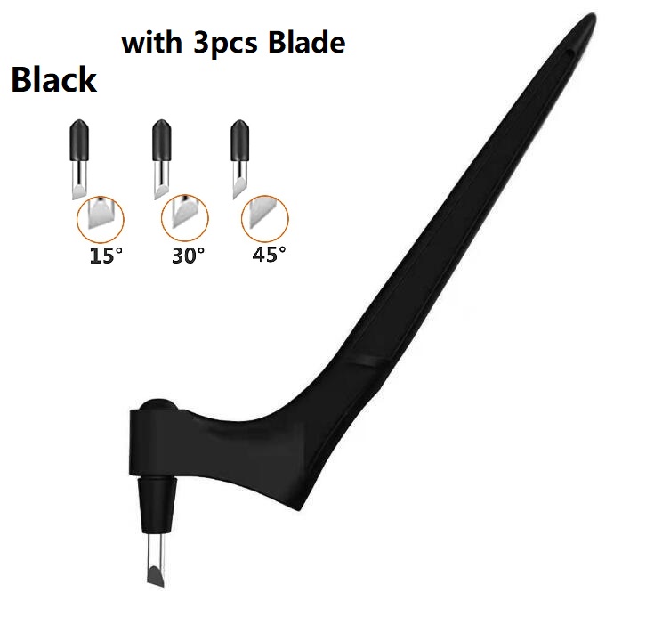 DIY Craft Snijgereedschappen Houtsnijwerk Cut Pen Art Craft Tool met 360-staal roterend mes Veiligheidssnijder Papier: Donker Kaki