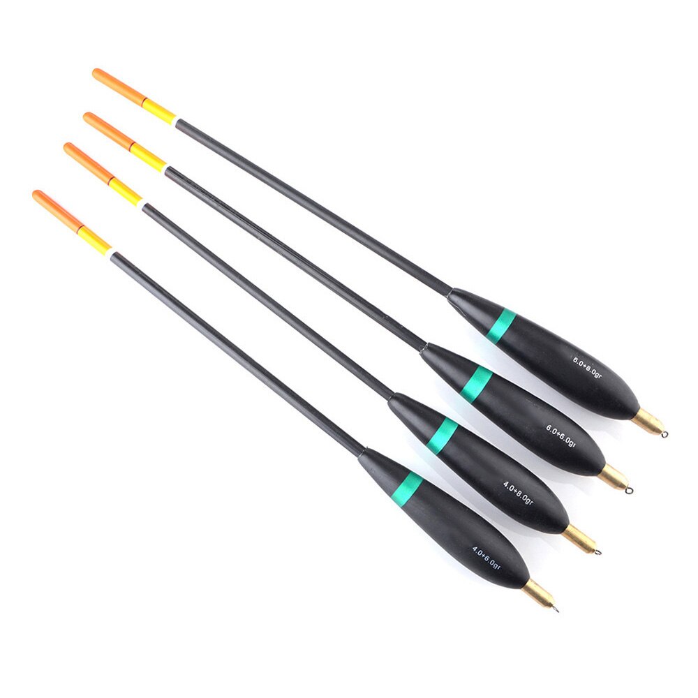 4pcs Fishing Float Set Lightweight Compact Fishing Float Bobber Vertical Fishing Buoy Drift Tube flotador Fishing Accessories