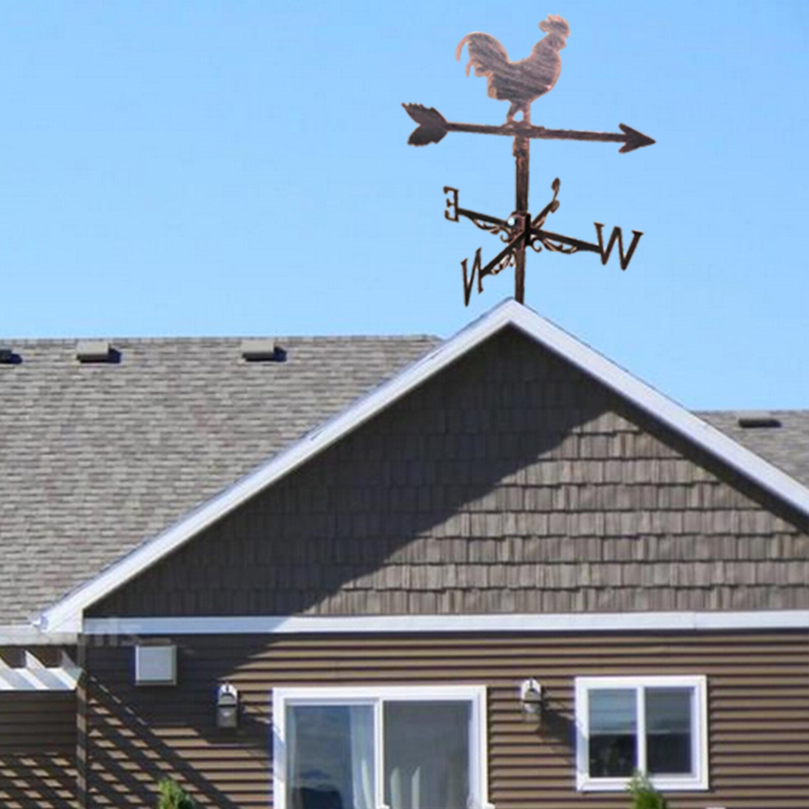 Stainless Iron Weathervane Weather Vane Outdoor Decor Decorations