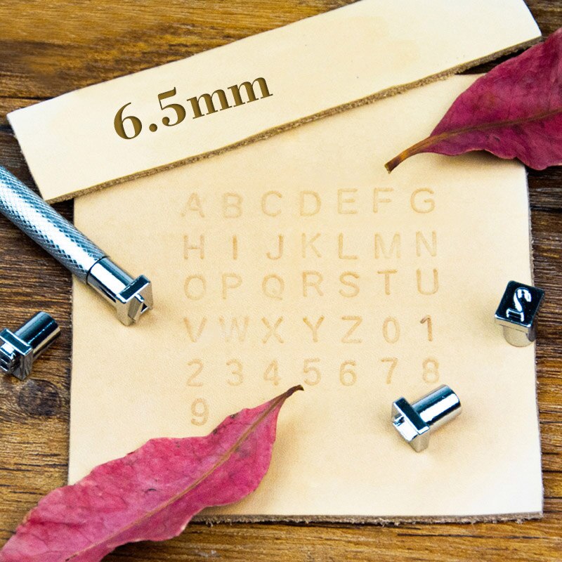 DIY Leather Puncher Tools Letter Stamp Tool Uppercase Capital Letters 26 Alphabet Leather Craft Stamps Working Saddle 3.5-7mm