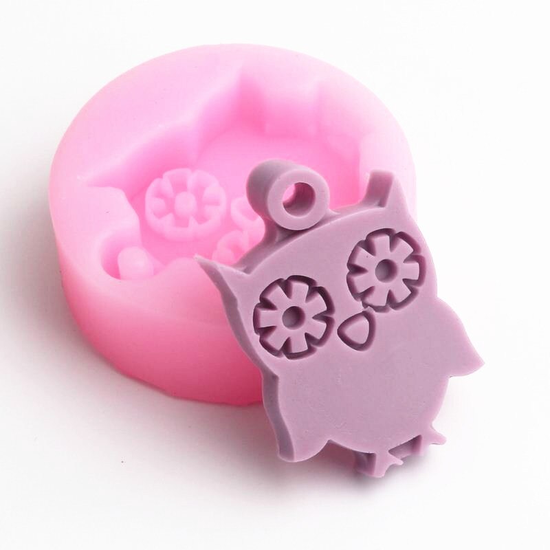Cartoon Owl Aromatherapy Wax Silicone Mold DIY Plaster Silicone Mould For Car Pendant Gypsum Molds