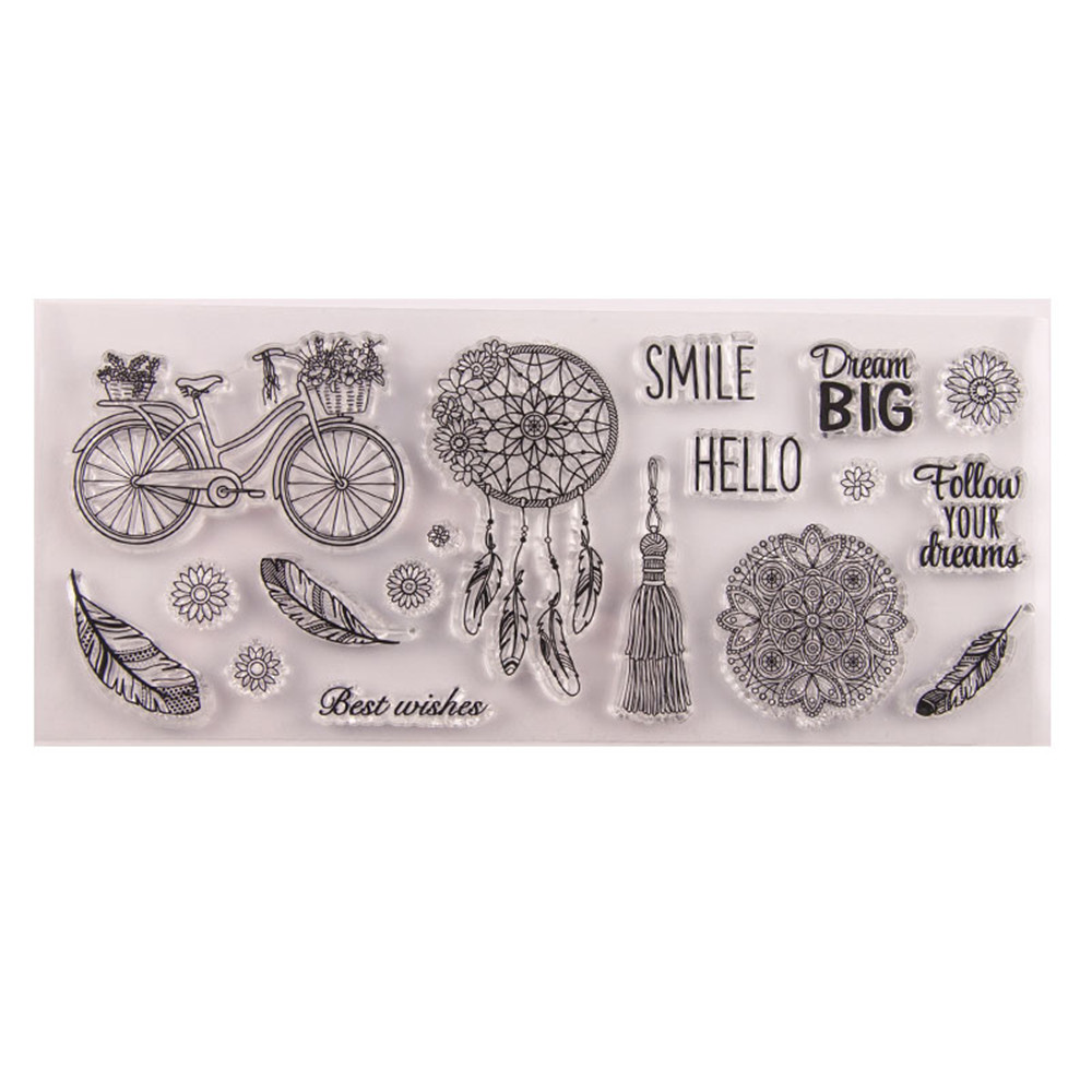 WooYangFun Stempel 'Life Is A Beautiful Journey' - 11x16 Cm Für Karten & Scrapbooking