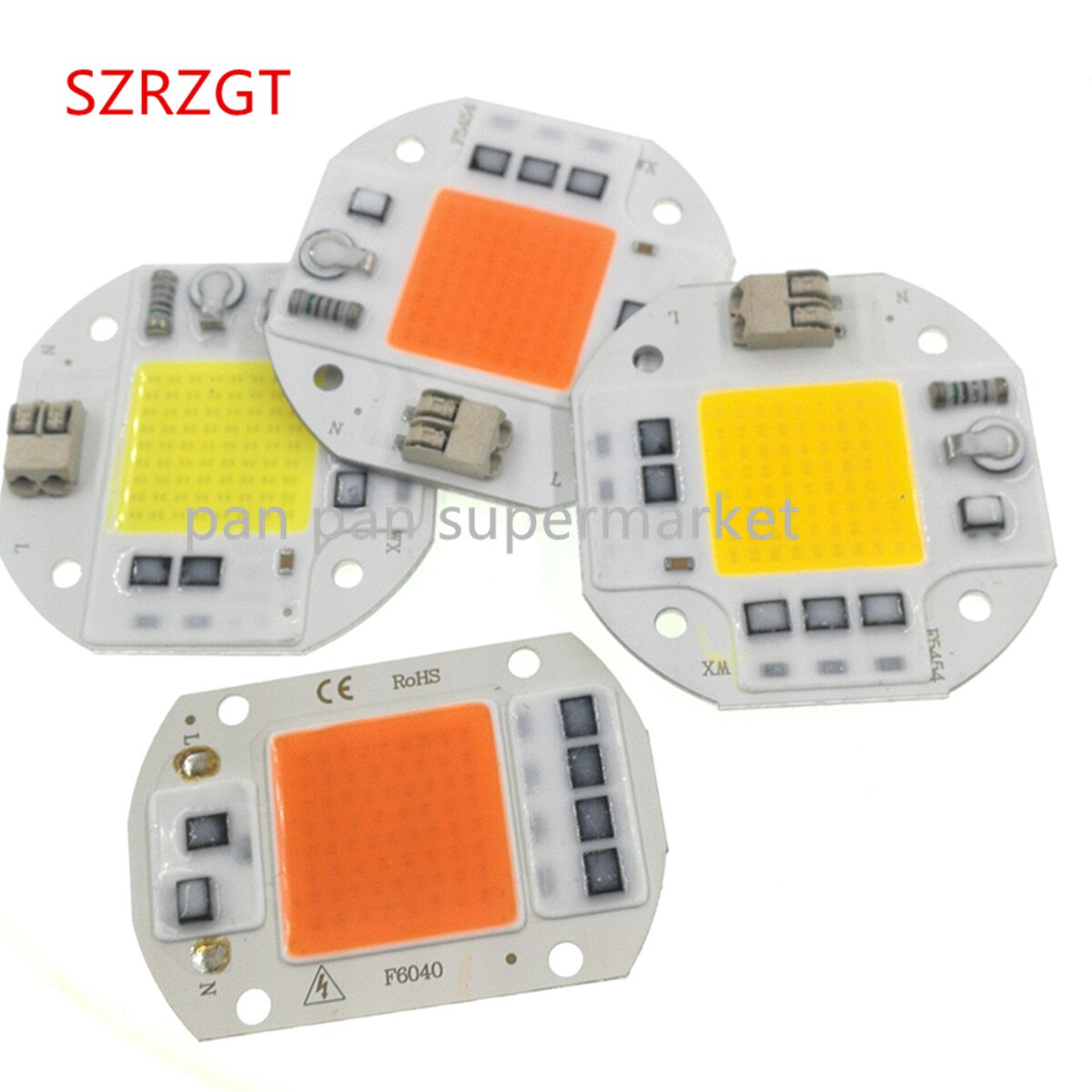 AC220V 50W Cob Led Grow Light Chip Volledige Spectrum 6000K 3500K 380-840nm Voor Indoor Plant Zaailing Groeien en Bloem