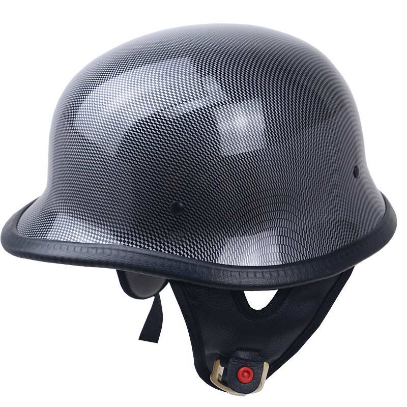 Duitse helm M35 half gezicht motorhelm DOT Goedgekeurd chopper fiets helm volwassenen licht gewicht geen mushroon profiel