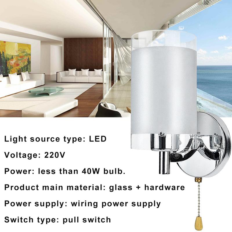 Wandlamp Bed Wandlamp Woonkamer Slaapkamer Kamer LED Gangpad Gang Balkon Licht Pull Licht