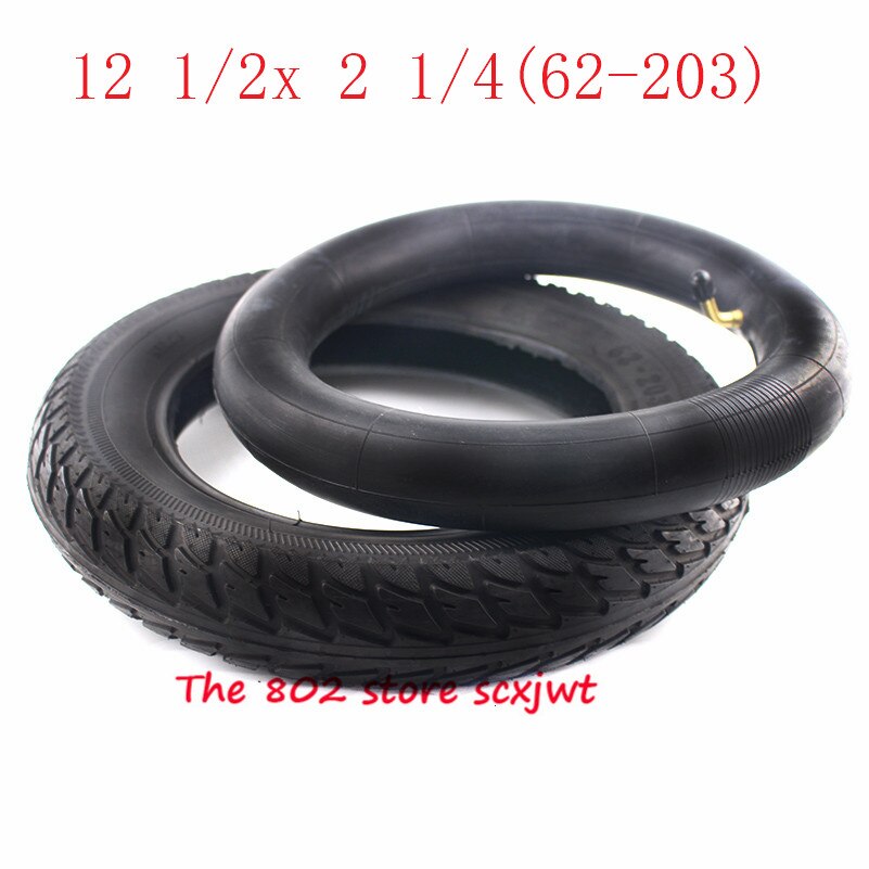 Tamaño de 12 pulgadas de 12 1/2X2 1/4 (62-203) se adapta a muchos Scooters eléctricos de Gas y e-Bike 12 1/2*2 1/4 neumático de rueda y tubo interno