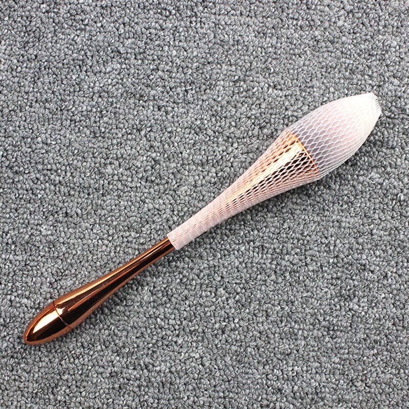 Make-up tools roségouden slanke taille make-up kwastenset losse kwastenset zijden mesh set goed