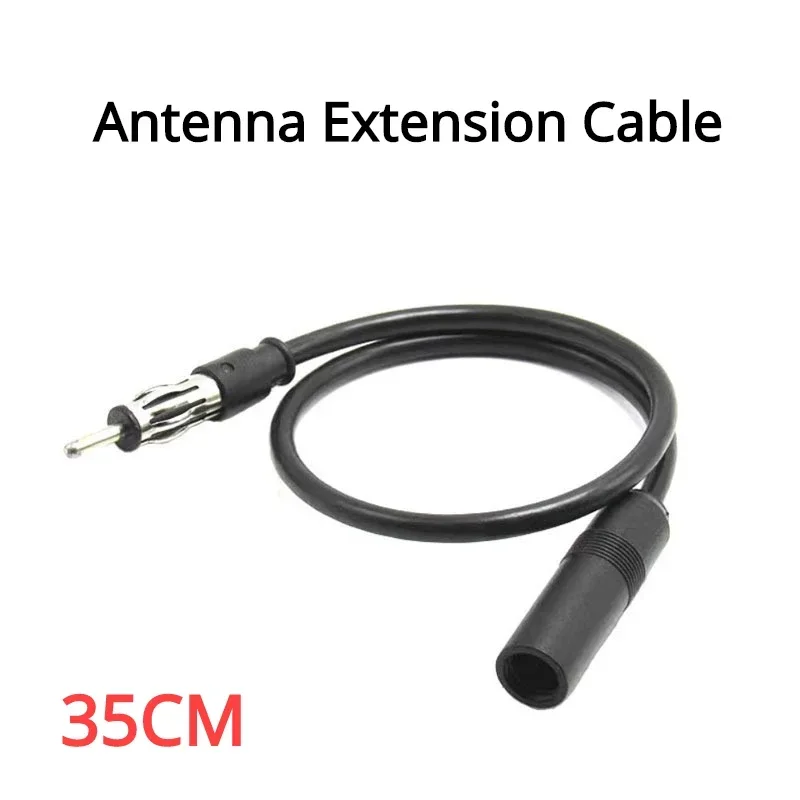 Autoradio-Antennen-Verlängerungskabel, 35 cm, 13 Zoll, Auto, FM, AM, Radio, Autoantenne, Verlängerungskabel, Kabel, DIN-Stecker, Stecker, Koaxialkabel