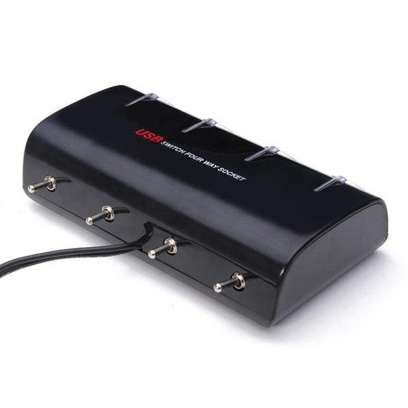 WF-074 4 Way Car Cigarette Lighter Socket Splitter Charger 120W