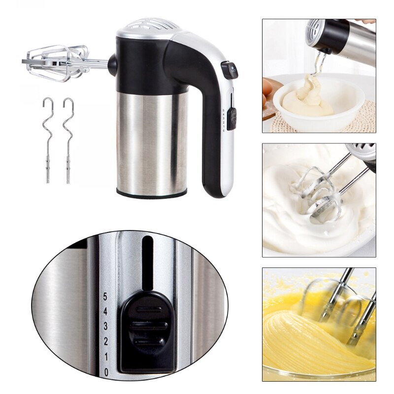 Electric Handheld Mixer Power Whisk with Heavy Duty Motor Egg Beater Beat Egg