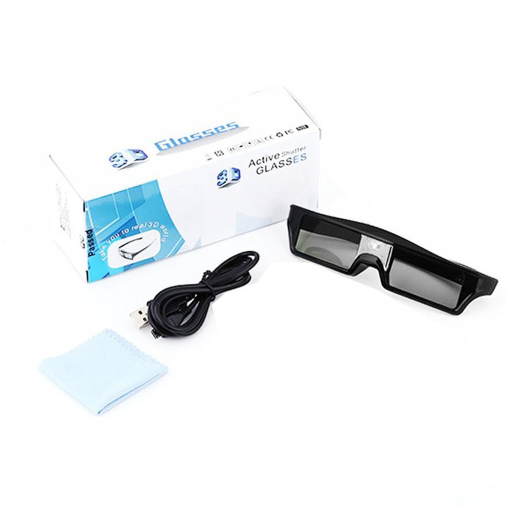 Active Shutter 3D Bril Dlp Projector Algemene Lcd Opladen 3D Ervaring Bril Alleen Non-Meeslepende Plastic