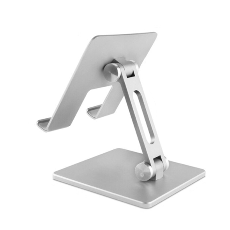 Tablet Stand Adjustable Tabletop Stand Folding Stand Dock Holder For iPad Pro 12.9 11 10.2 Air Mini Samsung Xiaomi Huawei: Silver (MT134)