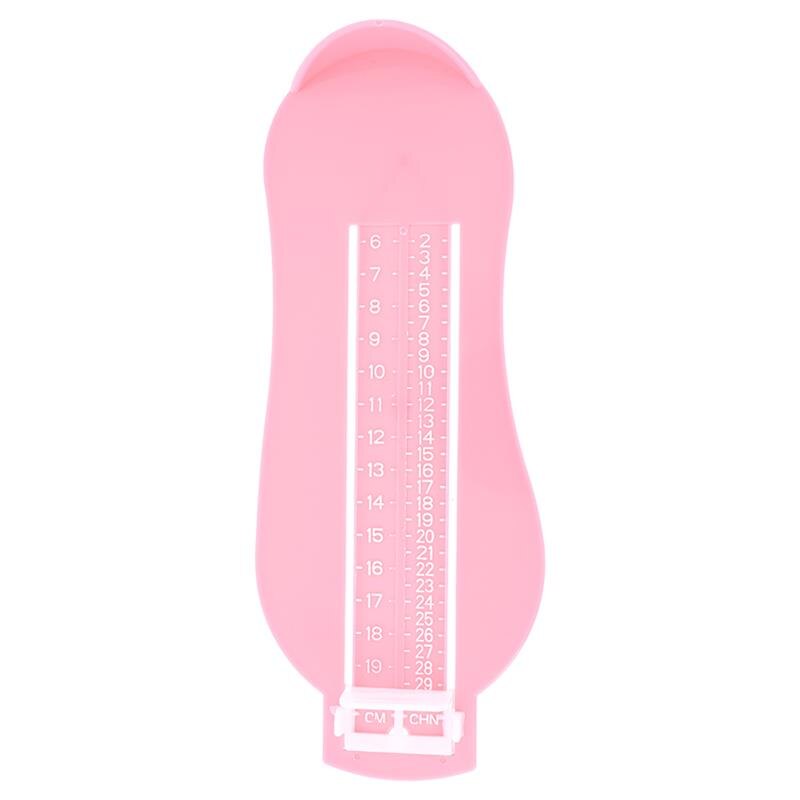 Kid Infant Voet Maatregel Gauge Schoenen Maat Meten Ruler Tool Baby Kind Schoen Peuter Baby Schoenen Fittings Gauge Voet Maatregel: Pink