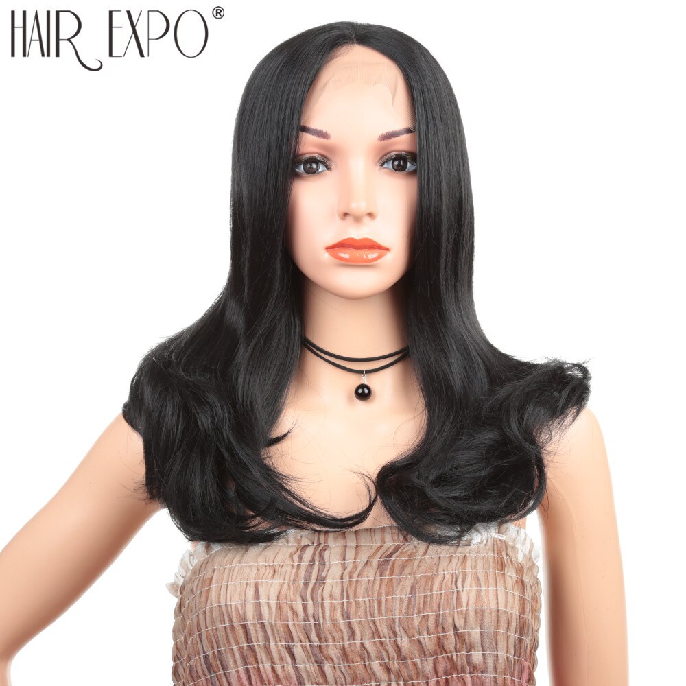 20inch Body Wave Lace Front Wig Pre Plucked With Baby Hair Glueless Synthetic Transparen Lace wig For Black Women Hair Expo City