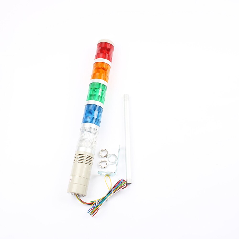 DC12V/24V Safety Stack Lamp Red Green Yellow Flash Industrial Tower Signal warning Light LTA-205 5 layer 110V 220V