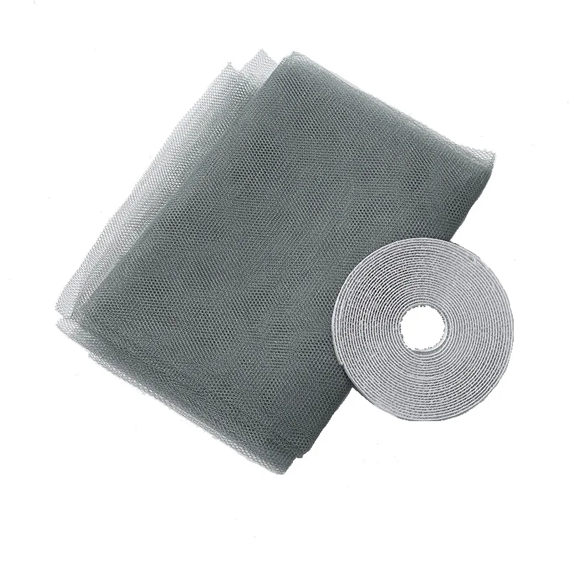 Sommar självhäftande fönsterskärm myggskyddande förhindrar flygande insekter osynliga nätgardiner avtagbar magnetisk skärmfönster: 3*2.6 / Grön