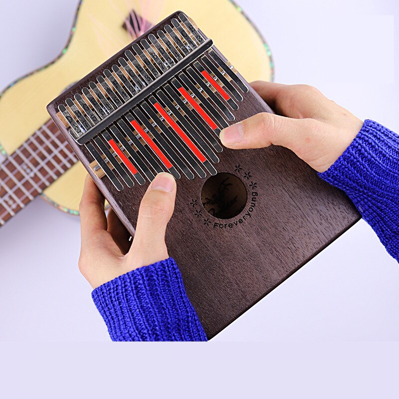 17 Key Kalimba Mahogany Thumb Piano Mbira Solid Wo... – Vicedeal