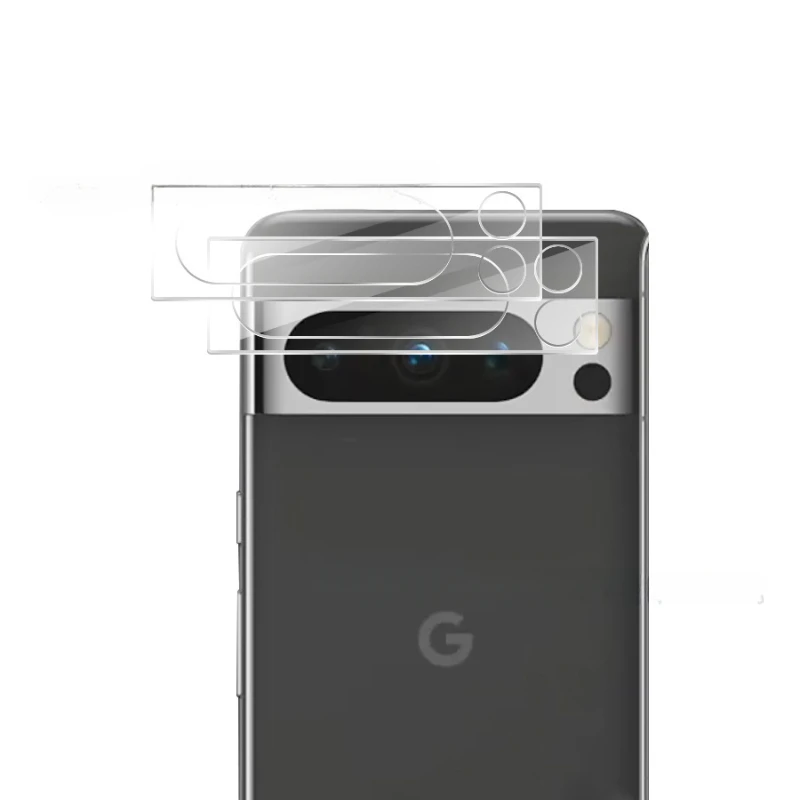 Protecteur Objectif Verre Trempé 9H Pour Fairphone 6 - Anneau Métallique Argenté & Noir - Anti-rayures Et Anti-empreintes - 2