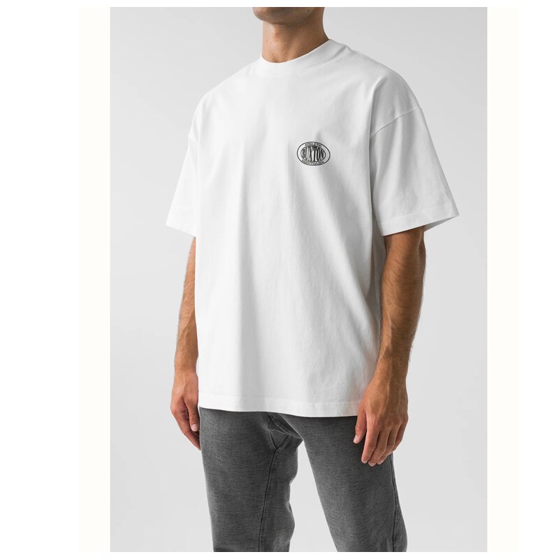 Camiseta clásica de calle para hombre y mujer, camisa de algodón con estampado de letras CB, cuello redondo, de manga corta, primavera