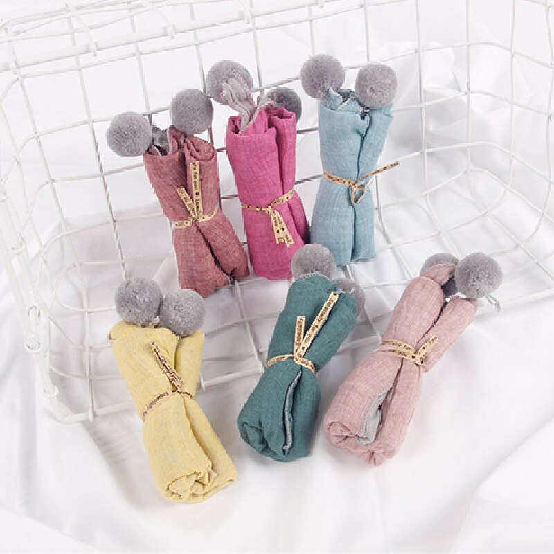 Foulard Triangle en coton pour bébé, couleur Pure, automne hiver, bavoirs chauds, châle, pour enfants