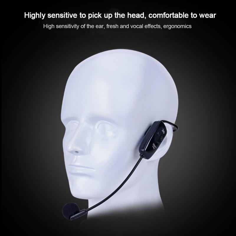 2.4G Wireless Headset Microphone Voice Amplifier Loudspeaker Speech Handsfree Megaphone Radio Mic For Teaching Guide Meeting