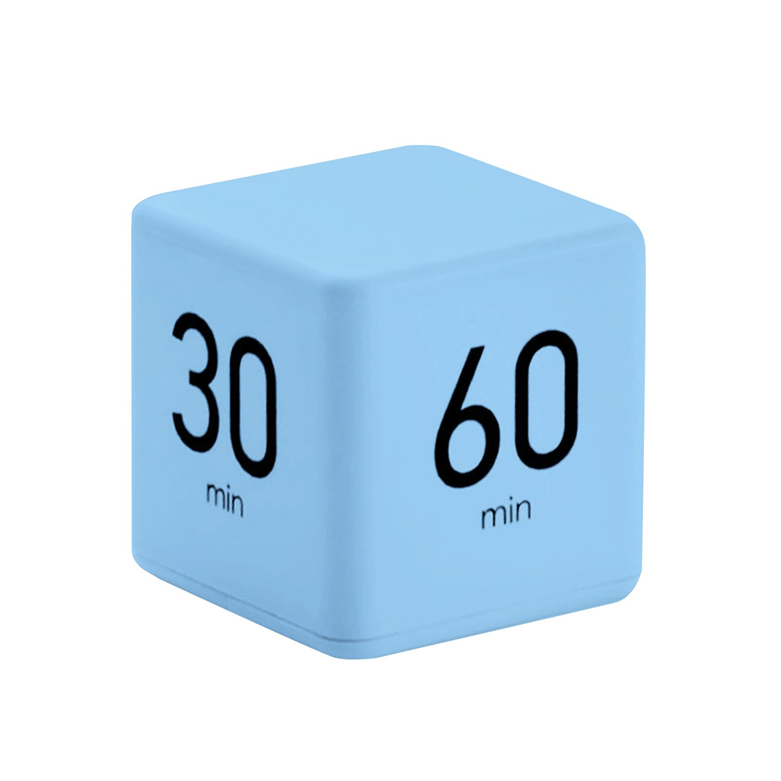 Cubic Timer Time Management Students Learning Timer LED Display Simple Operation 15/20/30/60 minutes Countdown Reminder: Blue