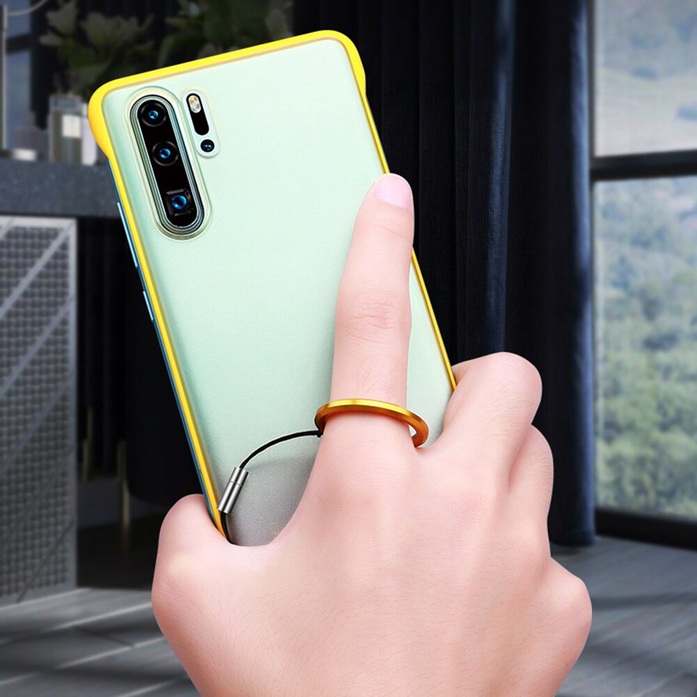 Universal aftagelig mobiltelefon taske finger ring lanyard rem hængende reb
