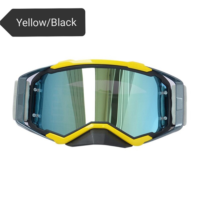 Mototorcycle Goggles Dirtbike Sunglasses Motocross Outdoor Sports Off-Road E-Bike ATV MTB Fits Men Women&#39;s Helmet Glasses 1Pair: F