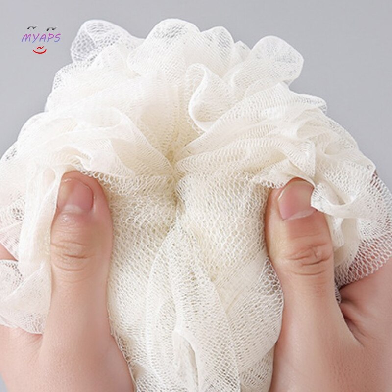 Cartoon Pink Plush Star Bath Ball Sponge Shower Mesh Pouf Body Scrubber Puff Bath Supplies