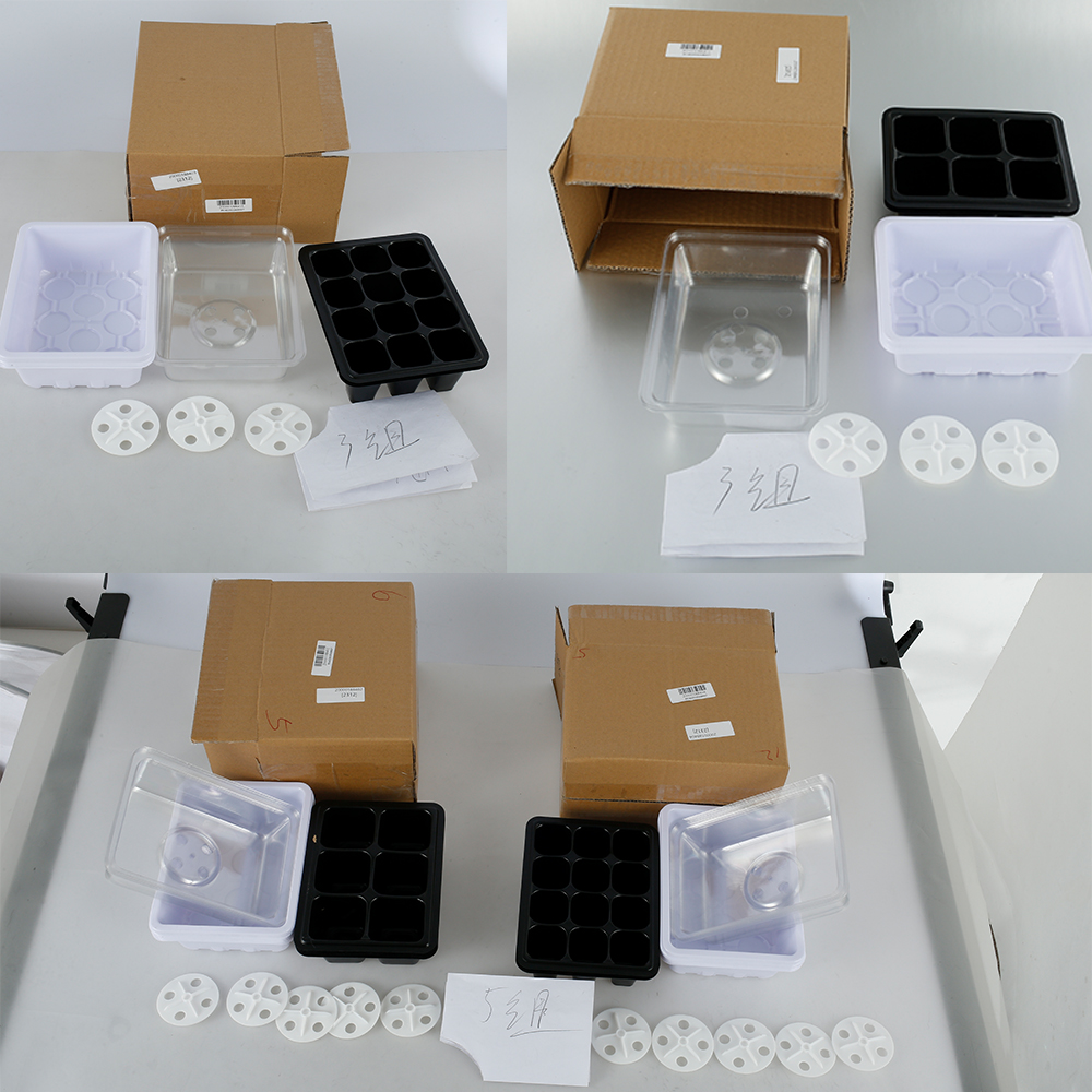 5PCS Breathable Nursery Box Cells Seedling Starter Trays Nursery Pots Seed Tray Humidity Adjustable Switch Grow Box Per Pots