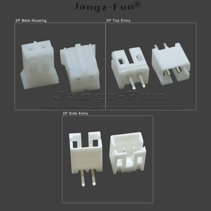 100 stks 2 P JST PH 2.0 Plug 2.0mm Toonhoogte 2 Pin Mannelijke en Vrouwelijke Behuizing Header Connectors Elektrische kabel Elektrische Draad Connector