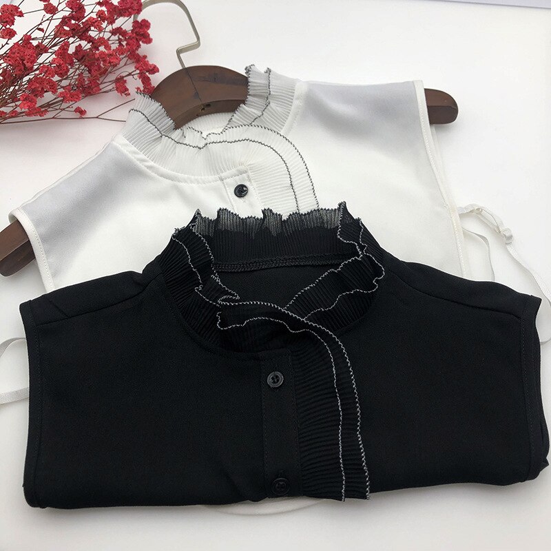 Dames Shirt Valse Kragen Nep Kraag Stand Blouse Top Vrouwen Kleding Accessoires 2022 Half-Shirt Afneembare Shirt Nep Kraagie