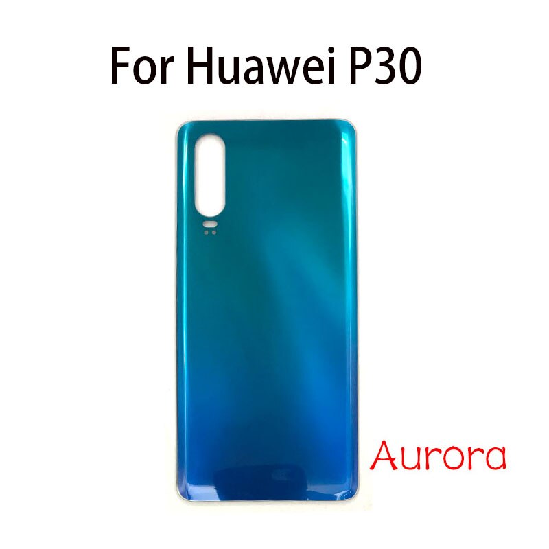 Tylna szklana tylna pokrywa do obudowy baterii Huawei P30 Lite Pro tylna pokrywa baterii z naklejką samoprzylepną: P30 Aurora