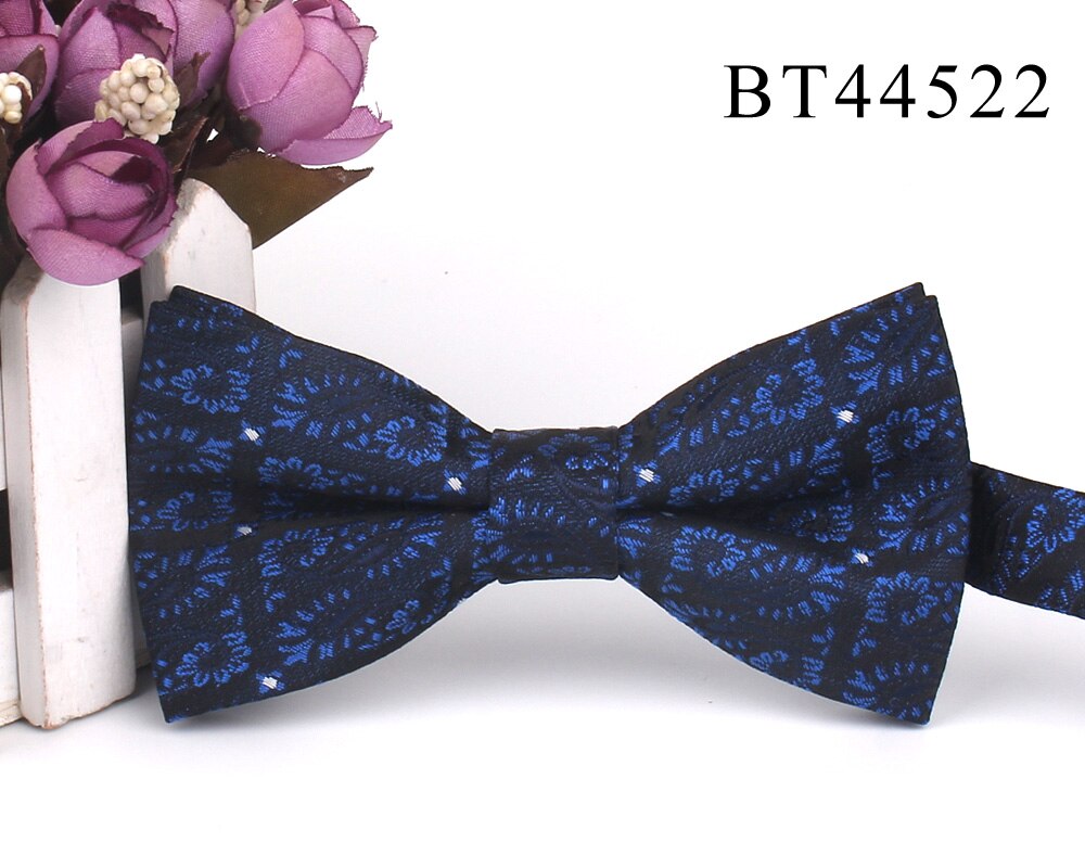 Pajarita clásica de Jacquard para hombre, pajaritas florales para adulto, de boda y negocios, trajes de mariposa, novedad: BT44522