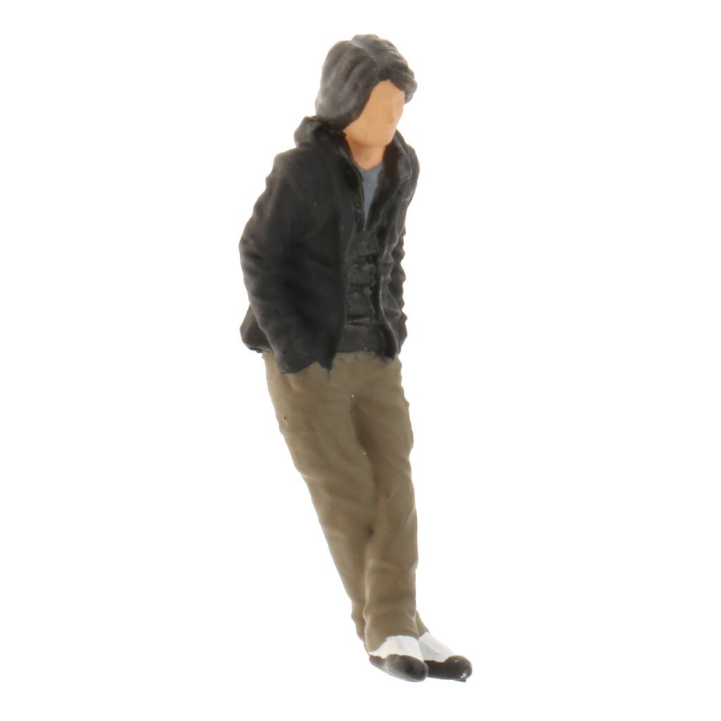 1:64 Model Rm Figuur Pvc Mensen Scenario Model Set Voor Kinderen Speelgoed Groep: Black-C