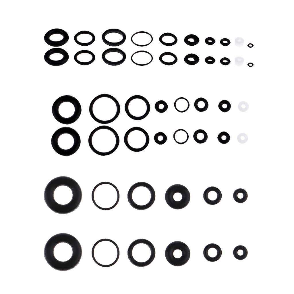 6 set svarta o-gummitätningar lämpliga för airbrush invändig tätning