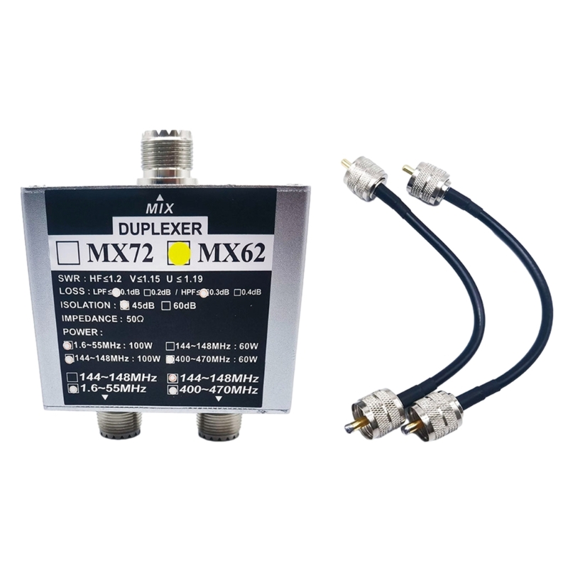 Le coupleur d'antenne E56B Duplexer MX62 améliore le récepteur de Signal pour FT857D FT911 ATAS-120A