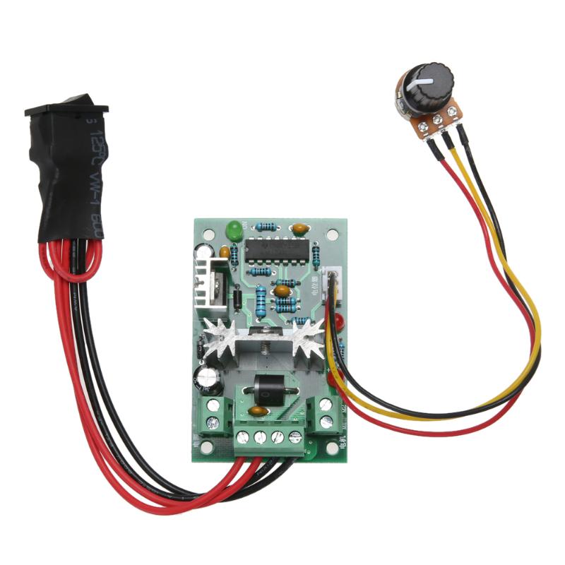 DC Motor Speed Controller C10V12V24V30V 120W PWM 500HZ Adjustable Volt Motor Controller CCM2 Overload short Circuit Protection