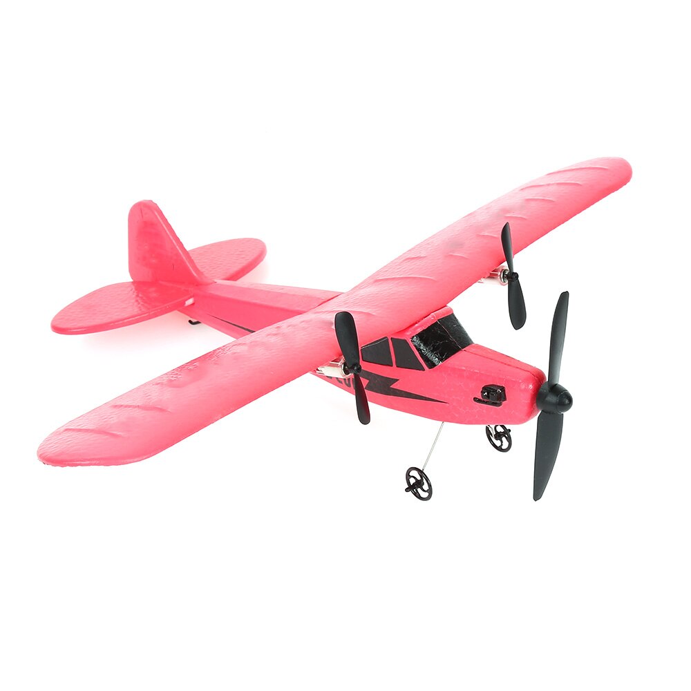 Z51 RC Plane Toy Cessna 150m Distance TRC Electric Foam Remote Control Hawker Glider LED Airplane Model 2.4G Hand Throw Wingspan: F803 red