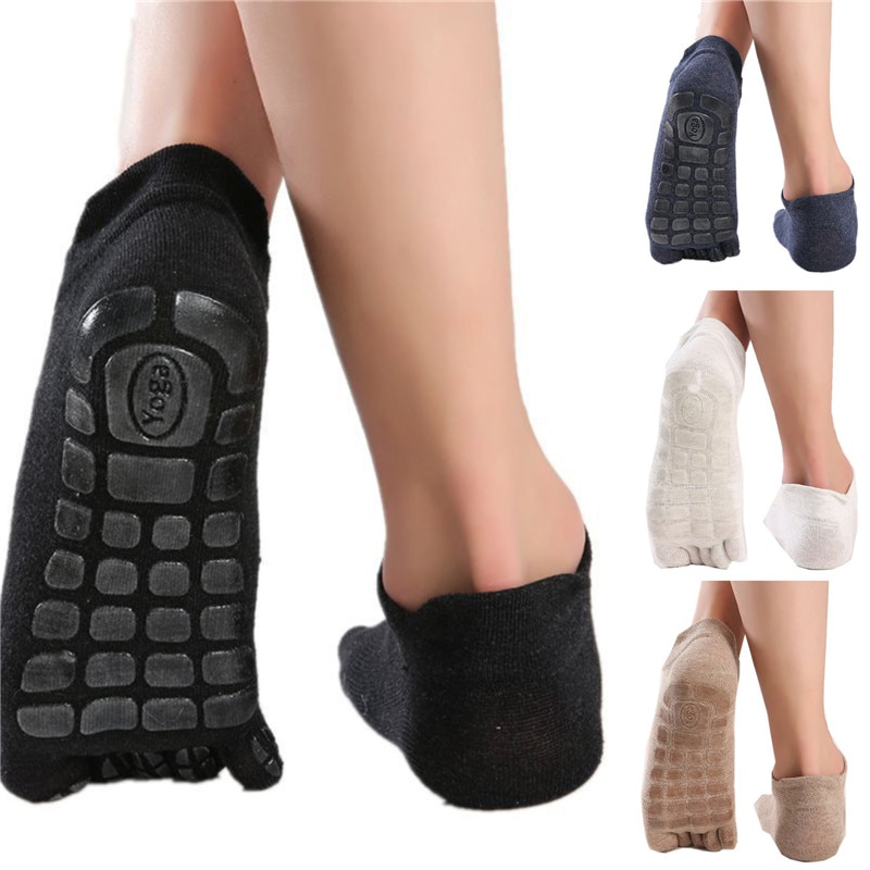 retro männer Fünf Finger Socken Große Größe Baumwolle warm nicht-Unterhose Griff Fitnessstudio Fitness Sport Zehe Socken Niedrigen kalb Pantoffel Boden Socken