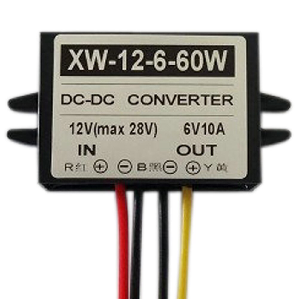 Steg ner bil strömförsörjning omvandlare vattentät buck regulator modul  dc 12v(9-28v) to 6v 10a 60w spänningsregulator omvandlare
