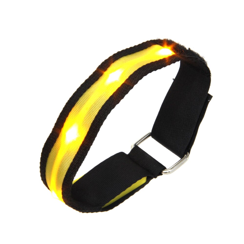 LED Armband Running Armband Flashing Safety Light Band for Running Cycling Jogging Night Walking S7JN: Yellow