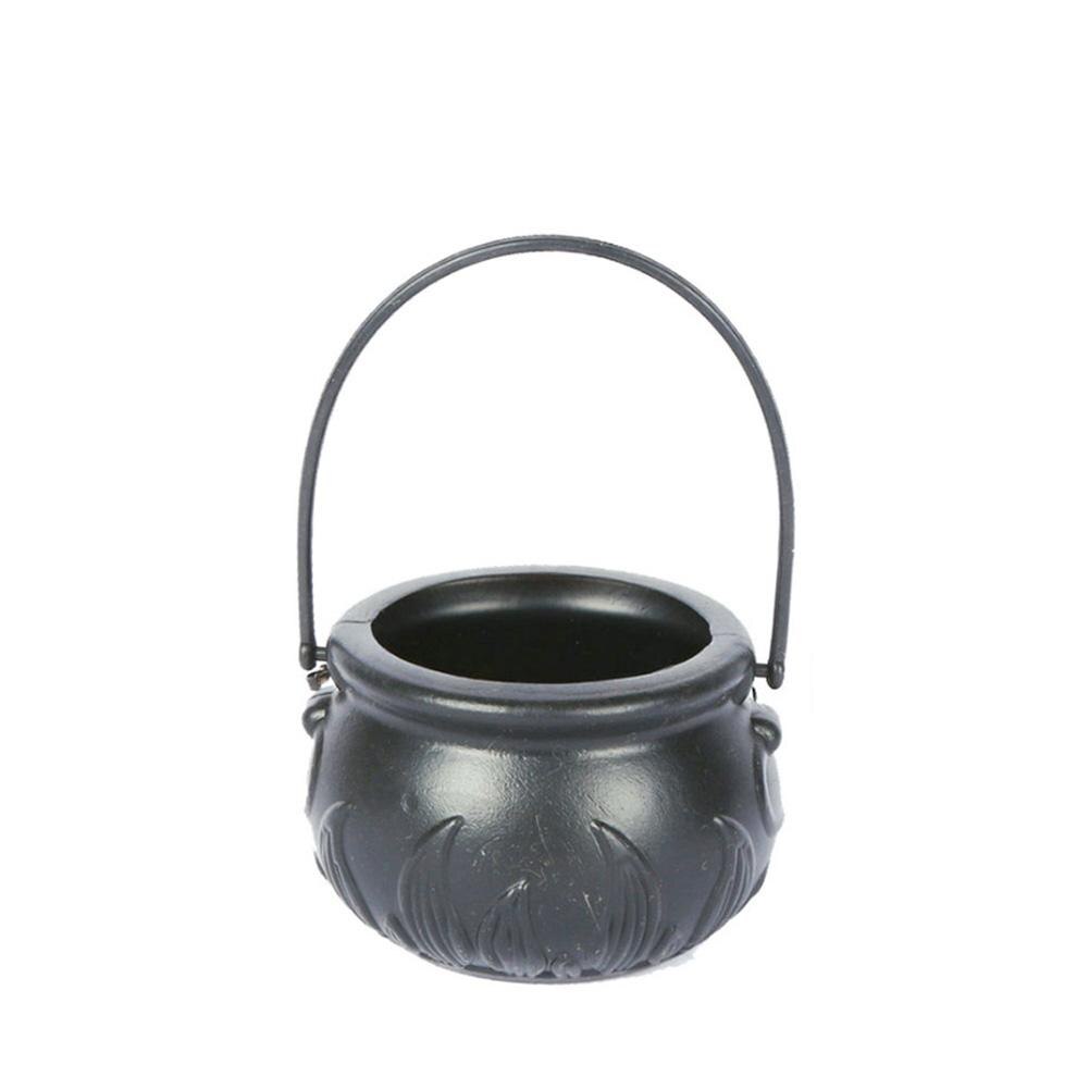 Generador de niebla para Halloween, bote de plástico para bruja, máquina de niebla de humo, accesorios de con cambio de Color, accesorios de niebla decorativos