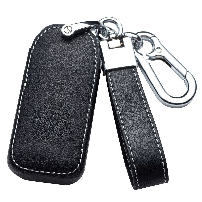Leather Car Key Case Cover for Mitsubishi Outlander Lancer 10 Pajero Sport EX ASX RVR Colt Grandis L200 Smart 2 3 Button Case