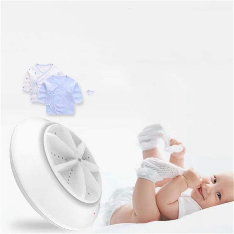 Mini lavadora rotativa Personal, tecnología de turbina ultrasónica portátil, lavadora de suciedad para viajes familiares