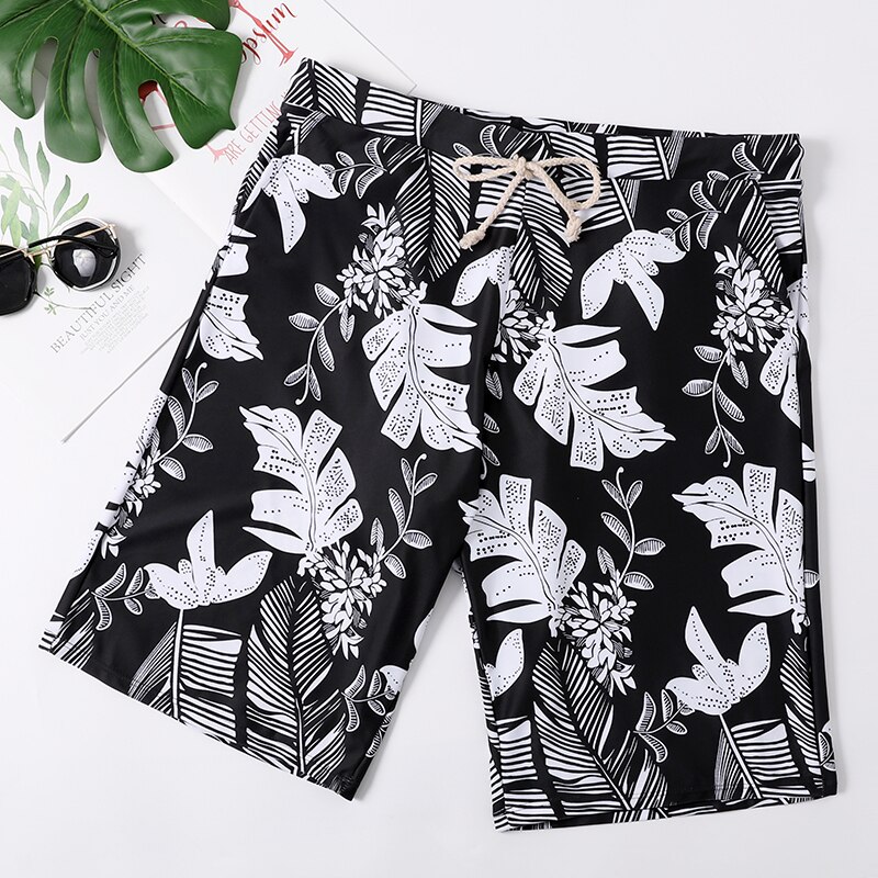 Badmode voor koppels, dames, bikini's, strandkleding, shorts, strandjurken voor geliefden, bedrukt badpak, strandjurk: Heren badkleding / Ik
