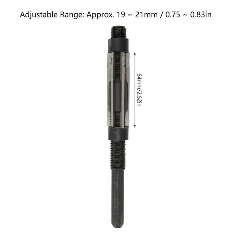 Verstelbare Ruimer Hand Opspannen Tool 6 Fluit 64Mm Lengte 9Sicr 19-21Mm Verstelbereik Ruimer Set