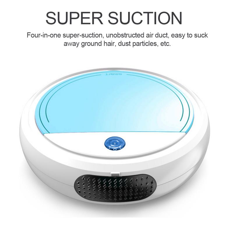 1PCS Full Automatic Mini Smart Sweeping Robot Vacuum Cleaner Floor Edge Dust Cleaning Tools Auto Suction Sweeper UV Disinfection