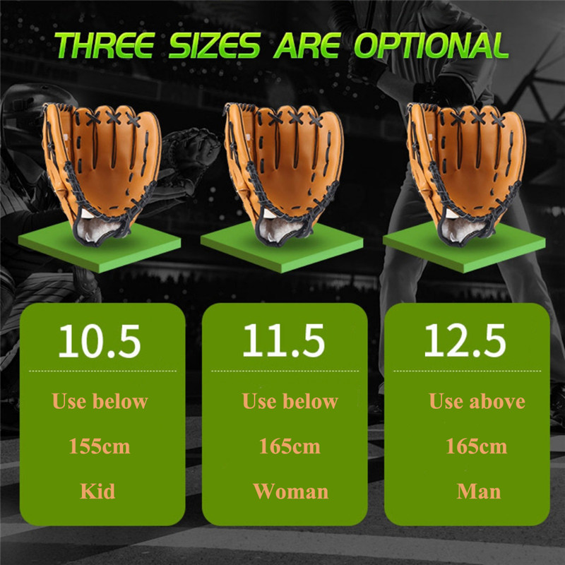 Baseball Glove Softball Practice Equipment Left Hand for Adult Man Woman Train Outdoor Sports Equipment